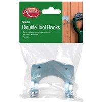Ambassador Double Tool Hooks (Pack Of 5) in Silver