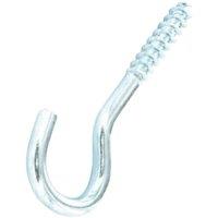 Securit Zinc Plated Screw Hook Pack of 2 in Silver