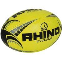 Rhino Cyclone Rugby Ball in Yellow