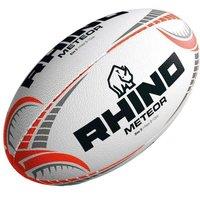 Rhino Meteor Rugby Ball in White