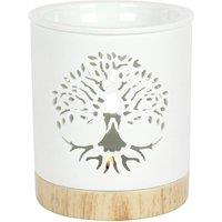 Something Different Tree Of Life Oil Burner in White