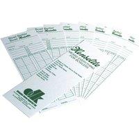 Henselite Bowls Score Cards (Pack of 100) in White