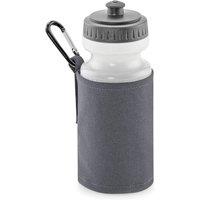 Quadra Water Bottle & Fabric Sleeve Holder in Mid Grey