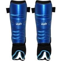 Uwin Hockey Shin Guards in Bright Blue | Size: XS