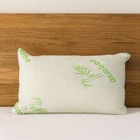 Voltico Bamboo Memory Foam Pillow with Cooling Breathable Cover in Natural White