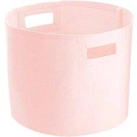 Westford Mill Canvas Storage Basket in Light Pink | Size: Medium