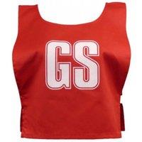 Carta Sport Lettered Netball Training Bib (Pack of 7) in Red | Size: Medium