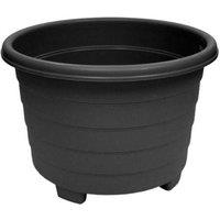 Grosvenor Round Planter in Dark Grey