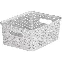 Curver Rattan Basket in Grey