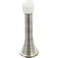 Securit Chrome Spring Door Stopper in Silver