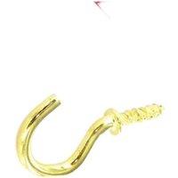 Securpak Brass Plated Cup Hooks (Pack of 20) 32mm in Gold