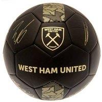 West Ham United FC Phantom Signature Football in Black