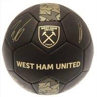 West Ham United FC Phantom Signature Football in Black