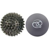 Fitness Mad Trigger Point Spiked Massage Balls Set Pack of 2 in Grey
