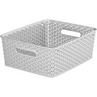 Curver Rattan Basket in Grey