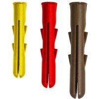 Securfix Plastic Wall Plugs Set (Pack of 120) in Yellow