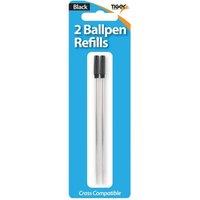 Tiger Ball Pen Refills Pack of 2 in Black