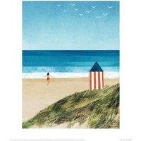 Henry Rivers Beach I Print 40cm x 30cm x 0.21cm in Blue | Size: 40 cm x 30 cm x 0.21 cm