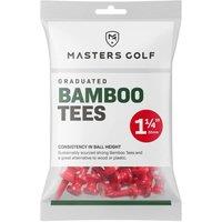 Masters Bamboo Graduated Golf Tees (Pack of 25) in Red