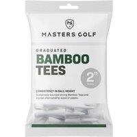 Masters Bamboo Graduated Golf Tees (Pack of 20) in White