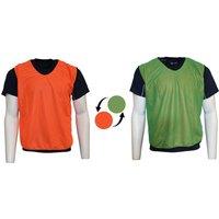 Precision Plain Mesh Reversible Training Bib in Tangerine | Size: 15 Years