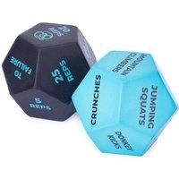 Fitness Mad 12 Sided Fitness Dice Pack of 2 in Blue