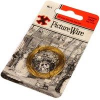 X Brass Picture Wire in Yellow