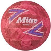 Mitre Attack Netball 5 in Pink