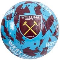 West Ham United FC Graffiti Football in Light Blue