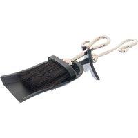 Hill Interiors Chrome Crook Handle Hearth Tidy in Silver