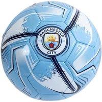 Manchester City FC Turbine Print Football in Mid Blue