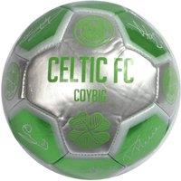 Celtic FC Printed Signature Mini Football in Light Green