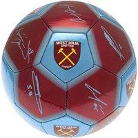West Ham United FC Printed Signature Mini Football in Burgundy