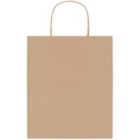 MidOcean Paper Tone Paper Gift Bag 32cm x 25cm x 11cm in Beige | Size: 32 cm x 25 cm x 11 cm