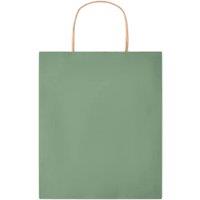 MidOcean Paper Tone Paper Gift Bag 32cm x 25cm x 11cm in Green | Size: 32 cm x 25 cm x 11 cm