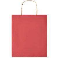 MidOcean Paper Tone Paper Gift Bag 21cm x 18cm x 8cm in Red | Size: 21 cm x 18 cm x 8 cm