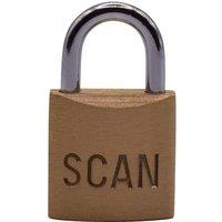 Scan Brass Padlocks | Size: 20mm