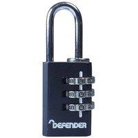 Defender Die-cast Combination Padlock | Size: 20mm