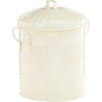 Leecroft Metal Mini Bin Cream 12 x 10"