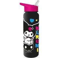 Sanrio Punk Vibes Plastic Water Bottle in Black