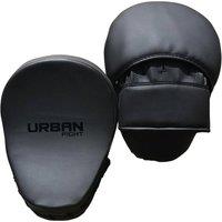 Urban Fight Focus V2 Synthetic Leather Boxing Mitts in Jet Black