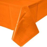 Amscan Plastic Plain Party Table Cover in Orange