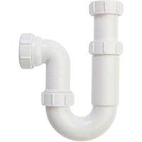 Securplumb Telescopic P Trap in White