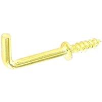 Securit Square Screw Hook (Pack of 5) in Gold