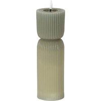 Hill Interiors Luxe Collection Carved Table Lamp 24cm x 7cm x 7cm in Grey | Size: 24 cm x 7 cm x 7 cm