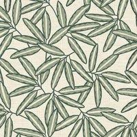 Belgravia Leaf Textured Vinyl Wallpaper in Green