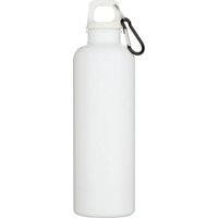 Floso Oregon Plastic Carabiner Clip 750ml Water Bottle in White