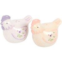 Something Different Fig & Hen Salt & Pepper Shakers Pack of 2 in White