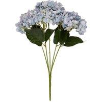 Hill Interiors Hydrangea Bunch Artificial Flower in Blue