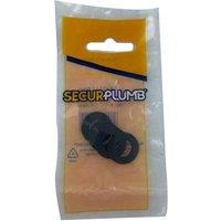 Securplumb Rubber Washers (Pack of 4) in Black